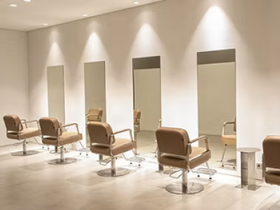 Styling chairs at a partner salon